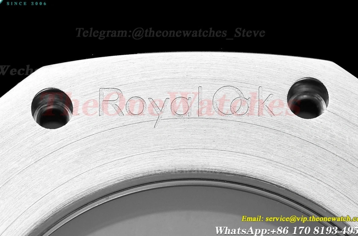 Oak SS Dial 41mm SS 15500 MY8215 Black Royal 0203